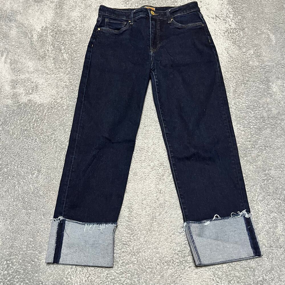 Kut from the Kloth Jeans Womens 4 (31x26.5) FAY Fab Ab Straight Leg Blue Cuffed